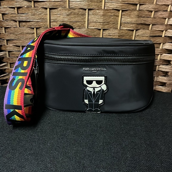 Karl Lagerfeld Other - Karl Lagerfeld Belt Bag Rainbow Strap NWOT